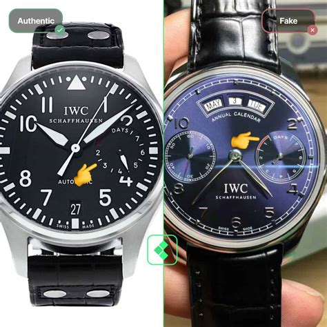 fake iwc vs real|iwc clone.